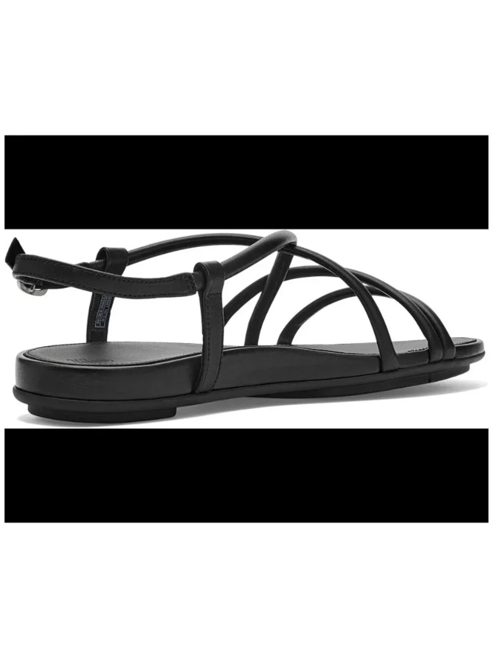NWT FitFlop Gracie Leather Strappy Back-Strap Sandals